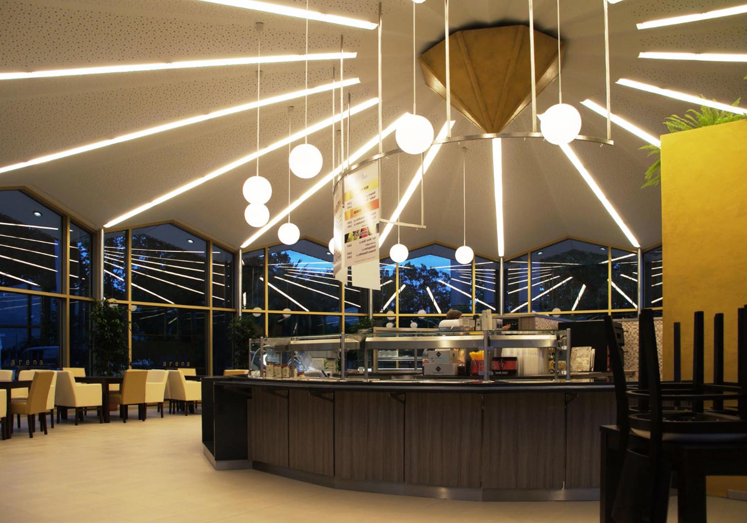 ega Rundpavillon Café Innenraum